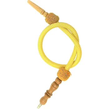 Čistič dýmky Hadice TopMark tradiční pro vodní dýmky 90 cm žlutá