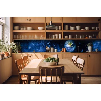 Tapeta DIMEX KI-420-233 Pohled na Zemi 420 x 60 cm modrá, zelená, bílá