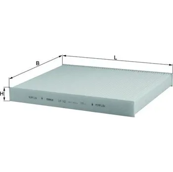 Kabinový filtr Filtr, vzduch v interiéru KNECHT LA 182