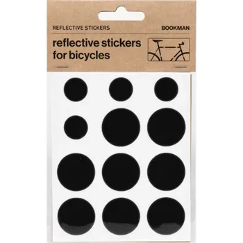 Reflexní samolepky na kolo Bookman barva Černá