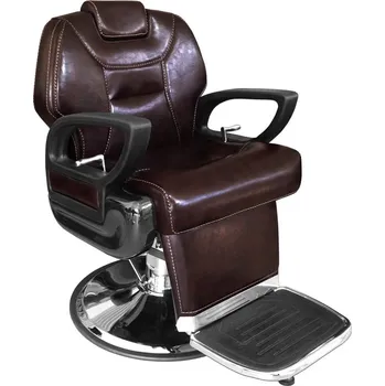 Kadeřnické křeslo Salon Komplet Pánské kadeřnické křeslo CHARLIE hnědé