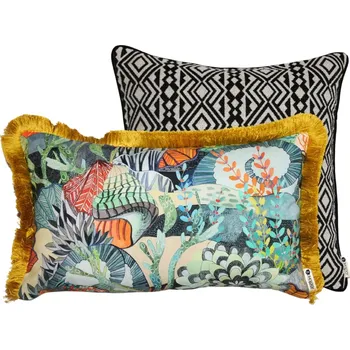 BOHOLOGY Set dvou venkovních povlaků na polštář Marine Aztec VII