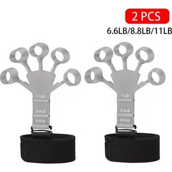 Silikonový posilovač prstů a rukou pro kytaristy, 1ks - Šedá - 2ks