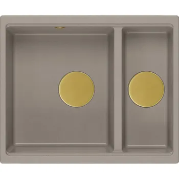 Granitový dřez Quadron Logan dřez graniteq 55x46 cm béžová HCQL5646U4-G1_U