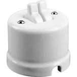 Elhard KN1203W Keramik nástěnný žaluziový ovladač - kulatý, páčka, bílý