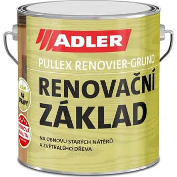 barva a nátěr na dřevo Adler Renovační základní nátěr, modřín, 2,5 l 441610418202