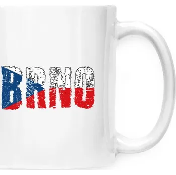 Hrnek malý bílý s potiskem BRNO