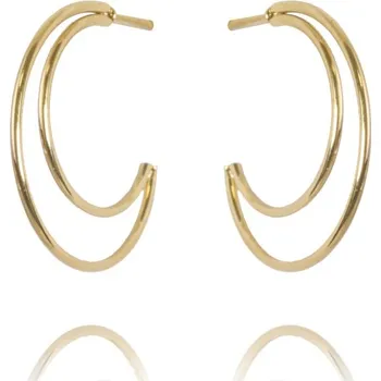 Náušnice Flamenco Mystique Elegantní Pozlacené Náušnice z Chirurgické Oceli, Zlatá Barva, Velikost 2,2 cm, Typ Zapínání Puzeta