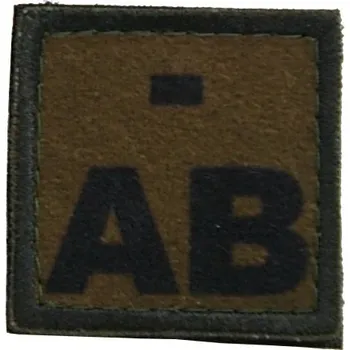 Nášivka Textilní nášivka AB NEG - olivová, Army