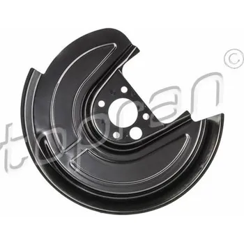 Brzdový kotouč Ochranný plech proti rozstřikování, brzdový kotouč TOPRAN 116 814