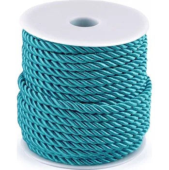 Příze Šňůra kroucená Ø5 mm, barva 18 modrá nebeská