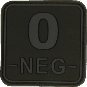 Nášivka 3D čtvercová nášivka 0 NEG - černá, Jackets to go