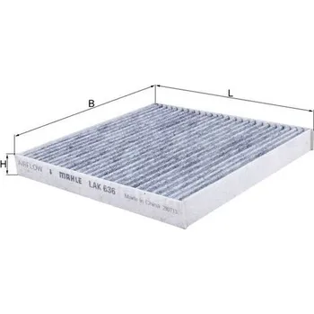 Kabinový filtr Filtr, vzduch v interiéru MAHLE LAK 636