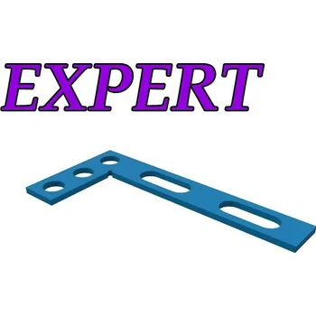 Úhloměr Plochý úhelník 90º 320x150mm - EXPERT