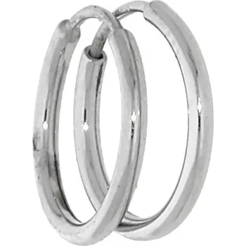 Náušnice Goldstore Drobné kroužky z bílého zlata Velikost: 13, Váha: 0.70 g