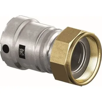 rozdělovač topení Viega MEGAPRESS 4263 připojovací šroubení 1"x1 1/2", s vnitřním závitem, lisovací, topení, uhlíková ocel