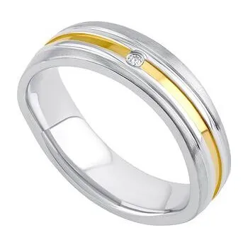 Prsten Snubní prsten z chirurgické oceli GENEVE pro ženy velikost obvod 48 mm RRC2049-Z-obvod 48 mm