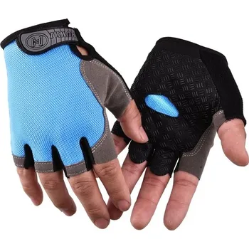 Chránič rukou Cyklistické prodyšné rukavice - Normální modrá,L