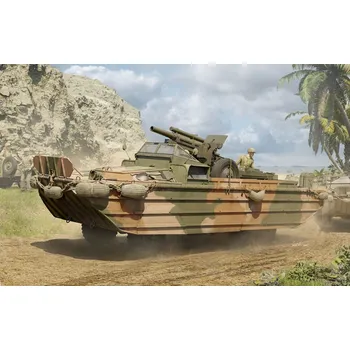 Plastikový model I love kit 1/35 GMC DUKW-353 with 105mm Howitzer