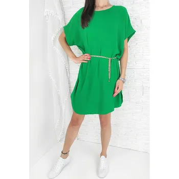 Dámské šaty Italian style Šaty s páskem LA-3221GR Velikost: XS-XL