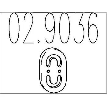 Tlumič výfuku Zarážka, tlumič výfuku MTS 02.9036