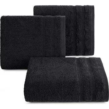 Ručník BAVLNĚNÝ RUČNÍK ALINE 70X140 CM ČERNÁ