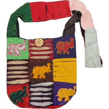 Taška přes rameno Patchwork 6 l bavlněná Sloni 02