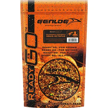 Boilies GENLOG HOTOVÁ SMĚS READY GO - Squid Octopus / Oliheň chobotnice 0,8kg