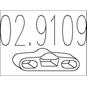 Tlumič výfuku Zarážka, tlumič výfuku MTS 02.9109