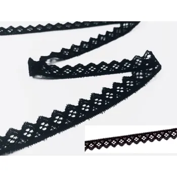 Krajka Pružná krajka černá, šíře 15 mm