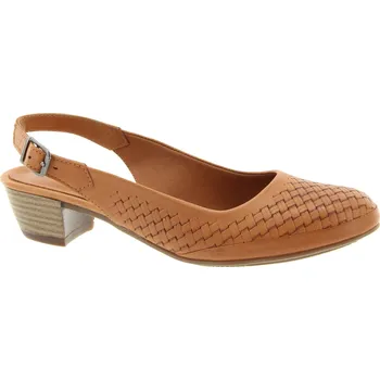 Dámské lodičky YO Dámské kožené hnědé lodičky YO-034-21-TAN-255 Velikost 41