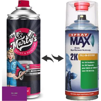 Barva ve spreji Barva ve spreji RAL 4008 stupeň lesku Polomat kvalita laku 1K Akrylátový lak