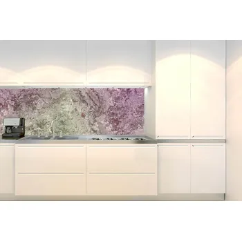 Tapeta DIMEX | Fototapeta do kuchyně Textura staré betonové zdi KI-180-261 | 180 x 60 cm | šedá, fialová + Samolepicí fototapeta za kuchyňskou linku DIMEX Textura staré betonové zdi v šíři 180 cm