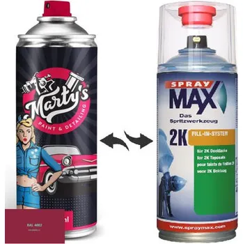 Barva ve spreji Barva ve spreji RAL 4002 stupeň lesku Pololesk kvalita laku 1K Akrylátový lak