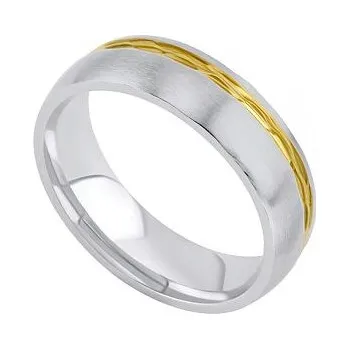 Prsten L´AMOUR snubní prsten z chirurgické oceli pro muže a ženy velikost obvod 73 mm RC2129-obvod 73 mm