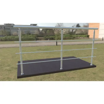 Zábradlí Hliníkové zábradlí 3 vodorovné příčky - vrchní kotvení (orientační cena)