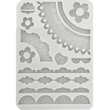 Forma na odlévání Stamperia Silikonová forma na odlévání A5 - krajky a bordury