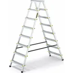 Hliníkové štafle 2x8 stupňů oboustranné DRABEST DD8 PRO