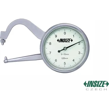Číselníkový tloušťkoměr 10/0,1 mm, L=35 mm INSIZE