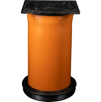 kanalizace Teleskop s litinovým poklopem D400 a manžetou, bez odvětrání Osma RV-Systém RVTEL, DN 315, oranžová a černá