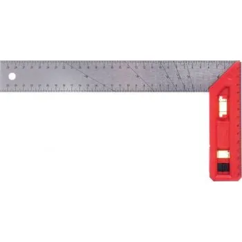 Úhloměr KRAFT&DELE Úhelník tesařský hliníkový 150x300mm KD10727