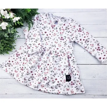 Dívčí šaty Princess šaty s dlouhým rukávem - Blumen 74/80