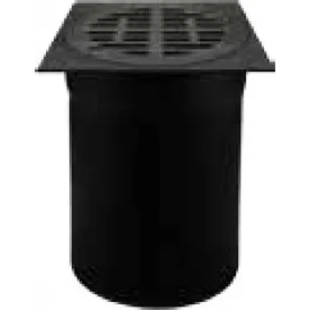 Kanalizační potrubí Osma RVTEL teleskop s litinovým poklopem B125, s mříží DN 300 černá