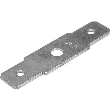 Auto elektroinstalace Nýt. konektor 6,3mm dvojitý rovný, mosaz, Ø otvoru 3,2mm, Balení 5000ks<br />Výrobce: IMP - 425863 5000