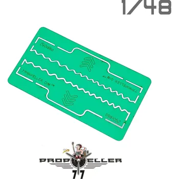 Plastikový model 77PROPELLER 1/48 Bf 109 leading edge wavelet template