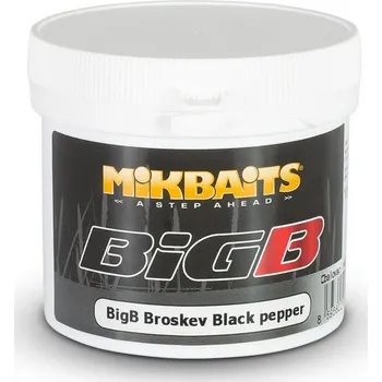 Návnadová pasta Mikbaits těsto BiG - Legends těsto 200g - BigB Broskev Black pepper