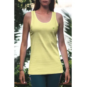 UTOPY Dámské Dámské sportovní tílko basic Soft Yellow Velikost: XL