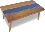 Konferenční stolek z teaku a modré…
