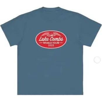 Merch Luke Combs: Luke Combs Unisex T-shirt: Tour '23 Wings (back Print & Ex-tour) (small) S