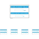 Walteco Maximální nosnost podlahy 297x210mm, formát A4, samolepka Množství: 5 ks